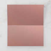 Rose Gold Satin Bow - Platzkarte (Innenseite Aufgefaltet)