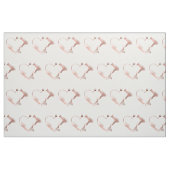 Rose Gold Scheren Haar Stylist Salon Muster Stoff (Fat Quarter (45,7 x 55,9 cm))