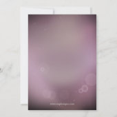 Rose Gold Schneeflocken Winterabend Probe Einladung (Rückseite)