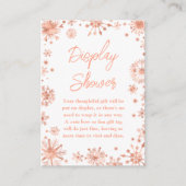 Rose Gold Schneeflocken Winterausstellungsdusche Begleitkarte (Vorderseite)