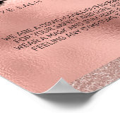 Rose Gold Schönheitssalon Covid Gewissenswerte Sic Poster (Ecke)