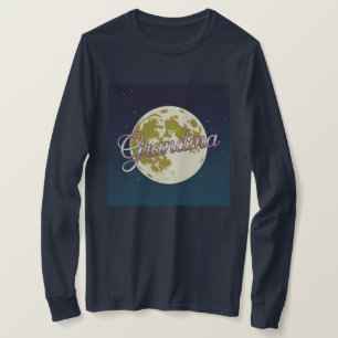 Rose Gold Schrift Großmutter Mond Blau Himmel T-Sh T-Shirt