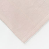 Rose Gold - Schwarz Rosa Silber Glitzer Monogramm Fleecedecke (Ecke)
