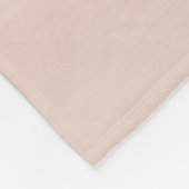 Rose Gold - Schwarz Rosa Silber Glitzer Monogramm Fleecedecke (Ecke)
