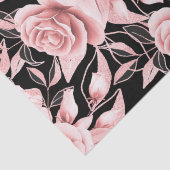 Rose Gold Schwarze Blüte mit Glitzer Seidenpapier (Detail)