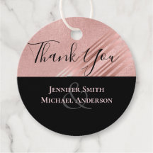 Rose Gold Schwarzer Glitzer Foil Look WEDING