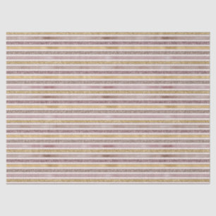 Rose Gold Schwarzer Glitzer Streifen Seidenpapier