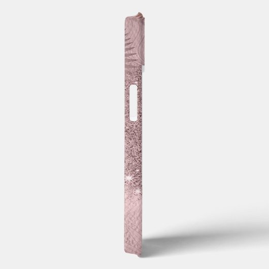 Rose Gold Script Monogram Case-Mate iPhone Hülle (Rückseite / Rechts)