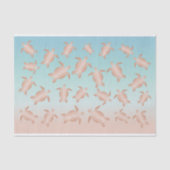 Rose Gold Sea Turtles Beach Style Seidenpapier (Vorderseite)