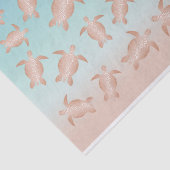 Rose Gold Sea Turtles Beach Style Seidenpapier (Ausschnitt)