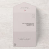 Rose Gold Seashell Elegantes Ocean Beach PINK All In One Einladung (Außenbereich)