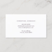 Rose Gold Seashell Logo Design Visitenkarte (Rückseite)