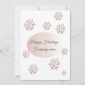 Rose Gold Sequenzen Weihnachts-Party Einladung (Rückseite)