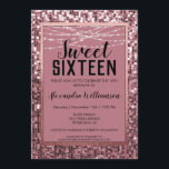Rose Gold Sequin/Glitzer Sweet 16 Geburtstagsparty Einladung<br><div class="desc">Rose Gold Sequin/Glitzer Sweet 16 Geburtstagsparty Einladung enthält viele lila funkelnd Sequins! Mit unserem einfach zu bedienenden Designwerkzeug können Sie Ihre Einladung ganz einfach personalisieren. Schriftart und Schriftart können durch die Option "Weitere Anpassung" im Designwerkzeug geändert werden. Wenn Sie Hilfe benötigen oder sich für die Koordination von Artikeln oder eine...</div>