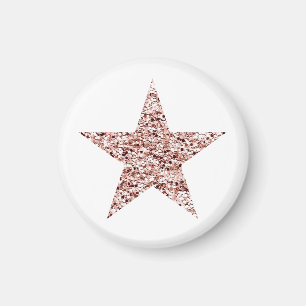 Rose Gold Sequin Twinkle Clipart Shinting Star Cli Magnet
