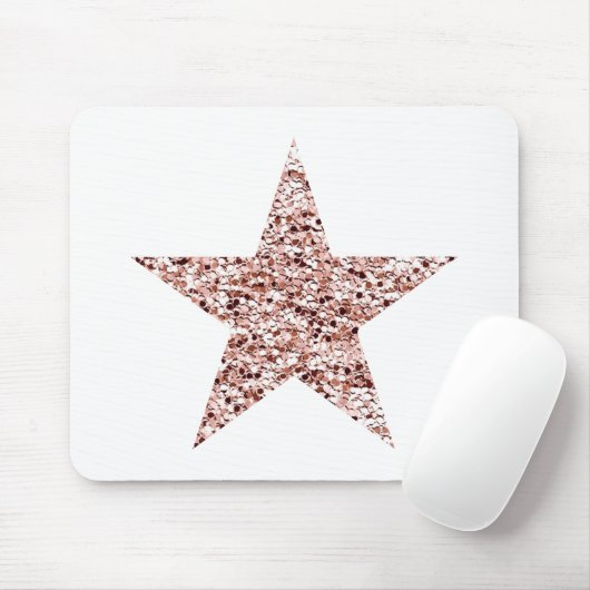 Rose Gold Sequin Twinkle Clipart Shinting Star Cli Mousepad (Mit Mouse)