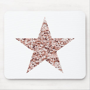Rose Gold Sequin Twinkle Clipart Shinting Star Cli Mousepad