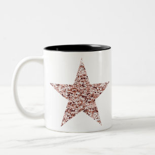 Rose Gold Sequin Twinkle Clipart Shinting Star Cli Zweifarbige Tasse
