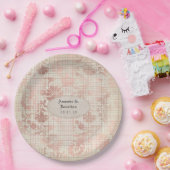 Rose Gold Shabby-Chic Hochzeit Pappteller (Party)