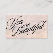 Rose Gold Shimmer Ernennung Erinnerung Terminkarte (Vorderseite)