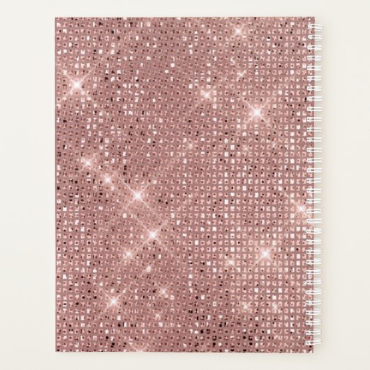 Rose Gold Shimmer Nails Terminplaner Buchplaner Planer (Rückseite)