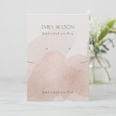 Rose Gold Shimmer zieht die Kette an Einladung (Stehend Vorderseite)