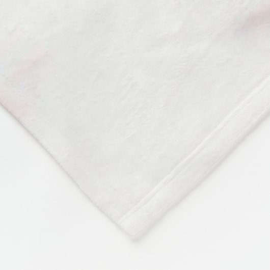 Rose Gold Shiny Princess Crown Monogram Fleecedecke (Ecke)