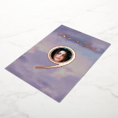 Rose Gold sie auf Cloud 9 Foto Brautparty Folieneinladung (Gedreht)