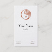 Rose Gold sieht yang aus - vertikal Visitenkarte (Vorderseite)