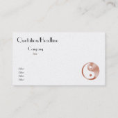 Rose Gold sieht Yang aus Visitenkarte (Rückseite)