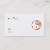 Rose Gold sieht Yang aus Visitenkarte (Vorderseite)