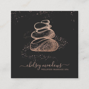 Rose-Gold-Signatur-Wellness-Center-Logo   Square B Quadratische Visitenkarte