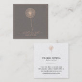 Rose-Gold-Signature-Leuchter | Square Business Quadratische Visitenkarte (Vorne/Hinten)