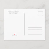 Rose Gold Signature Script-Foto Save the Date Ankündigungspostkarte (Rückseite)