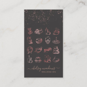 Rose Gold Signature Spa Logo Visitenkarte