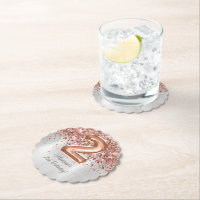 Rose Gold Silber 2. Geburtstag Party