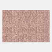 Rose Gold Silber Glitzer Sweet 16 Custom Pink Geschenkpapier Set (Vorderseite 2)