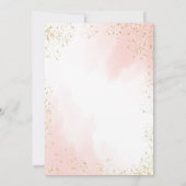 Rose Gold Silberdiamanten 50. Geburtstag Einladung (Rückseite)