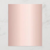 Rose Gold Silberjubeln Geburtstagsfeier (Rückseite)