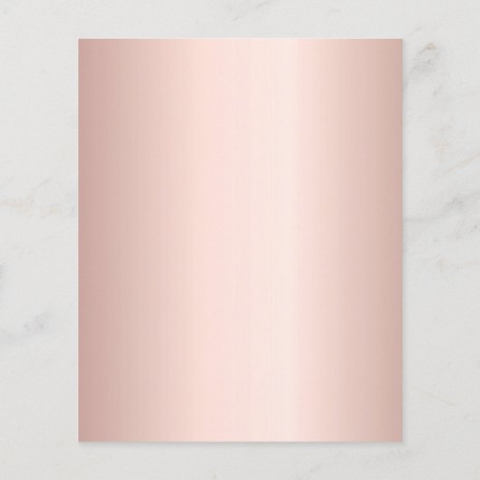 Rose Gold Silberjubeln Geburtstagsfeier (Rückseite)