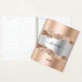 Rose Gold Silbermetall Agamentmarmorname 2024 Planer (Anzeige)