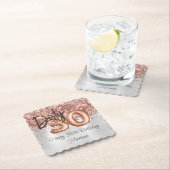 Rose Gold Silver 30. Geburtstag Party Untersetzer (Vor Ort)