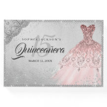 Rose Gold Silver Diamond Sparkone Gown Quinceanera