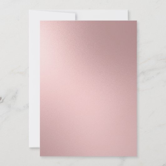 Rose Gold Silver Glitzer Balloons Quinceañera Einladung (Rückseite)