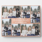 Rose Gold Six Foto Collage Plaque Fotoplatte (Vorderseite)