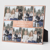 Rose Gold Six Foto Collage Plaque Fotoplatte (Seite)