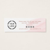 Rose Gold Skript & Logo Geschäft Vielen Dank einfü (Rückseite)