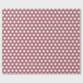 Rose Gold Small Polka Dots Geschenkpapier (Flach)
