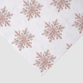 Rose Gold Snowflake Weihnachtsbaumen Seidenpapier (Detail)