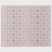 Rose Gold Snowflakes Muster Geschenkpapier (Flach)